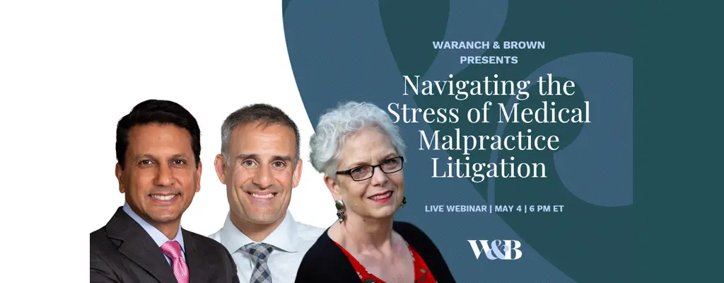 Navigating the Stress of Medical Malpractice Litigation: Insights from Doctors and Experts.